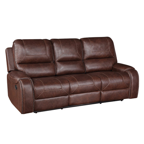 Keily Brown 3-Piece Manual Reclining Living Room Set from Steve Silver - Luna Furniture