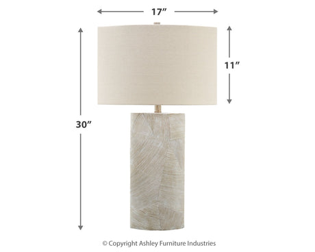 Bradard 2-Piece Table Lamp Set in Brown from Ashley - Luna Furniture