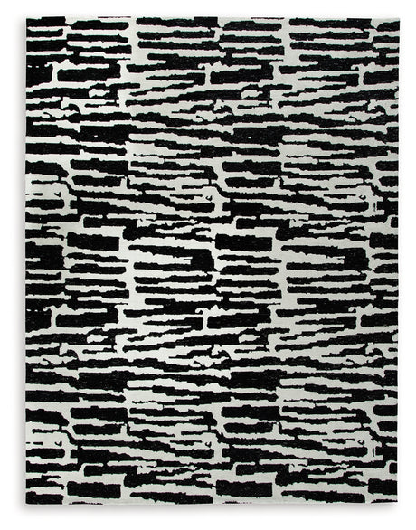 Bramshaw Black/Ivory Large Rug from Ashley - Luna Furniture