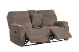 Bravo Mocha 3-Piece Reclining Set from Happy Homes - Luna Furniture