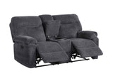 Bravo Gray 3-Piece Reclining Set from Happy Homes - Luna Furniture