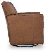 Braydunn Caramel Swivel Glider Accent Chair from Ashley - Luna Furniture