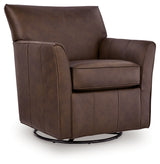 Braydunn Espresso Brown Swivel Glider Accent Chair from Ashley Furniture - Luna Furniture