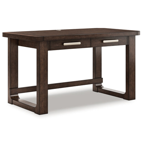 Breckington Dark Brown 56" Home Office Desk from Ashley - Luna Furniture