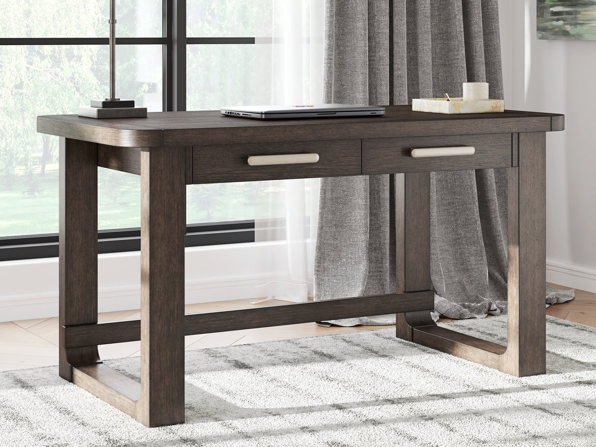 Breckington Dark Brown 56" Home Office Desk from Ashley - Luna Furniture