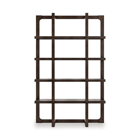 Breckington Dark Brown 76" Bookcase from Ashley - Luna Furniture