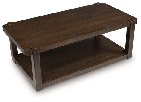 Breckington Dark Brown Coffee Table from Ashley - Luna Furniture