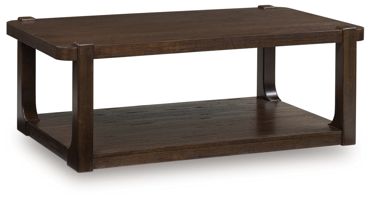 Breckington Dark Brown Coffee Table from Ashley - Luna Furniture