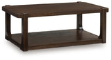 Breckington Dark Brown Coffee Table from Ashley - Luna Furniture
