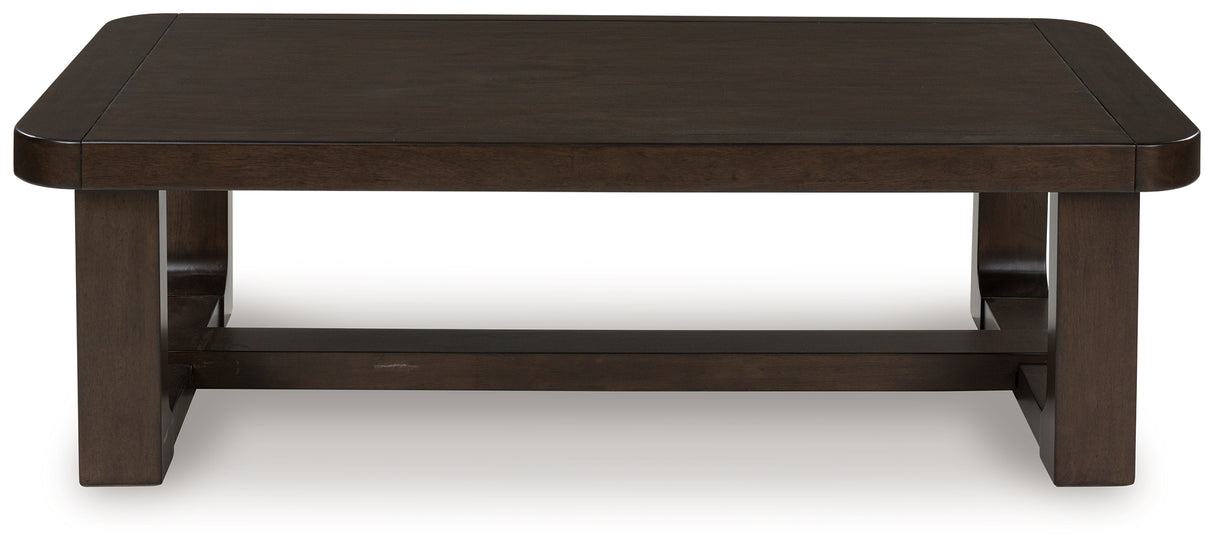 Breckington Dark Brown Coffee Table from Ashley - Luna Furniture