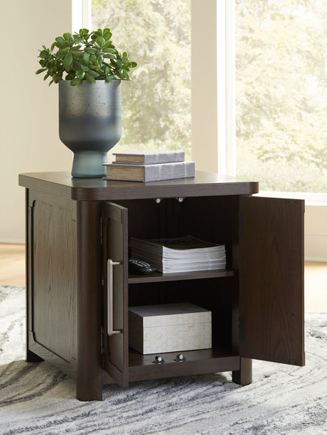 Breckington Dark Brown End Table from Ashley - Luna Furniture