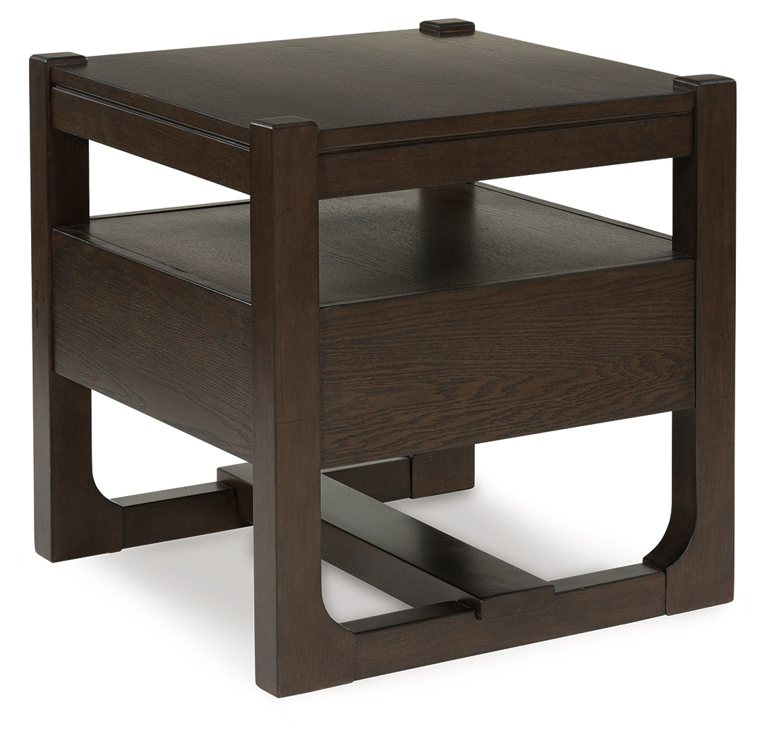 Breckington Dark Brown End Table from Ashley - Luna Furniture