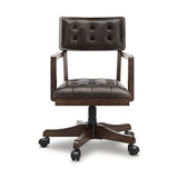 Breckington Dark Brown Home Office Desk Chair from Ashley - Luna Furniture