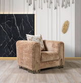 Brenda Coffee Boucle Chair from Nova Furniture - Luna Furniture