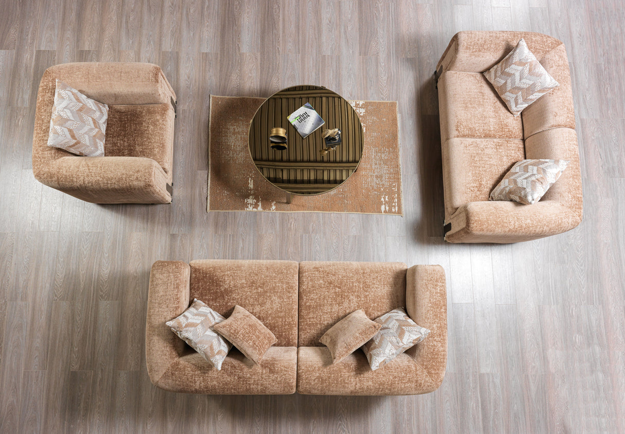 Brenda Coffee Boucle Chair from Nova Furniture - Luna Furniture