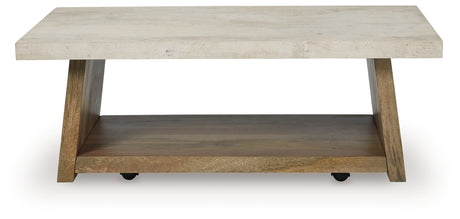 Brendalhouse Light Brown Coffee Table from Ashley - Luna Furniture