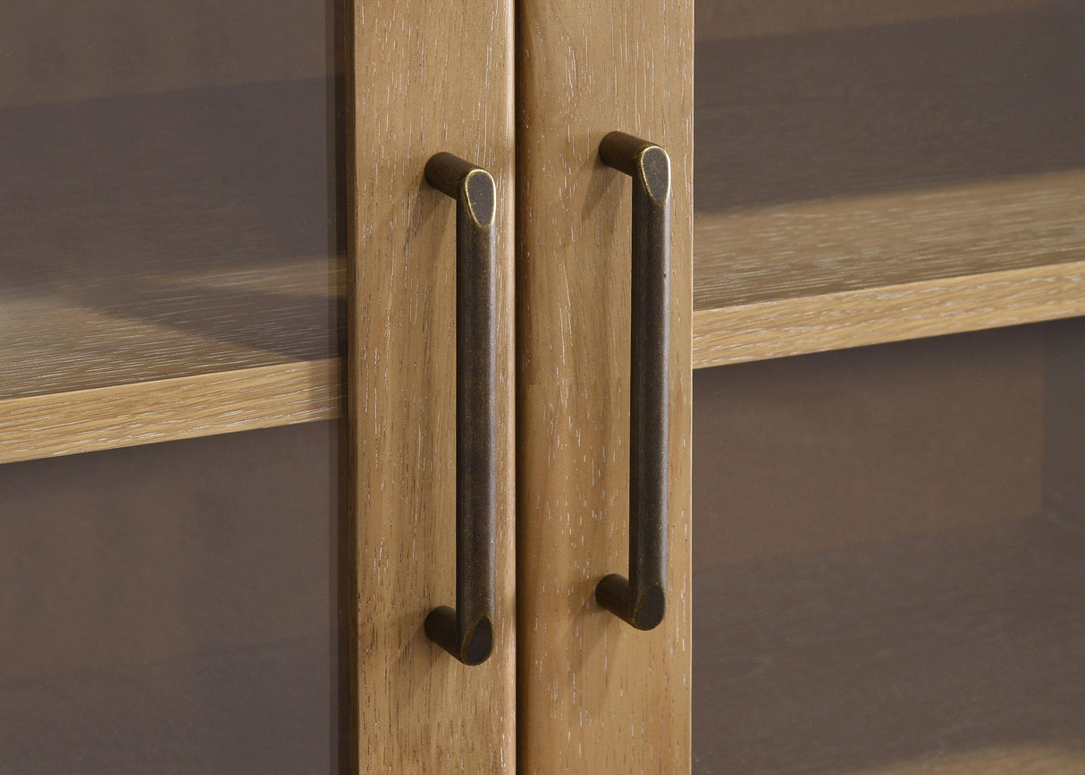 Brenham Light Oak 79-inch 4-Door TV Stand Media Console from Coaster - Luna Furniture