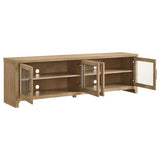 Brenham Light Oak 79-inch 4-Door TV Stand Media Console from Coaster - Luna Furniture