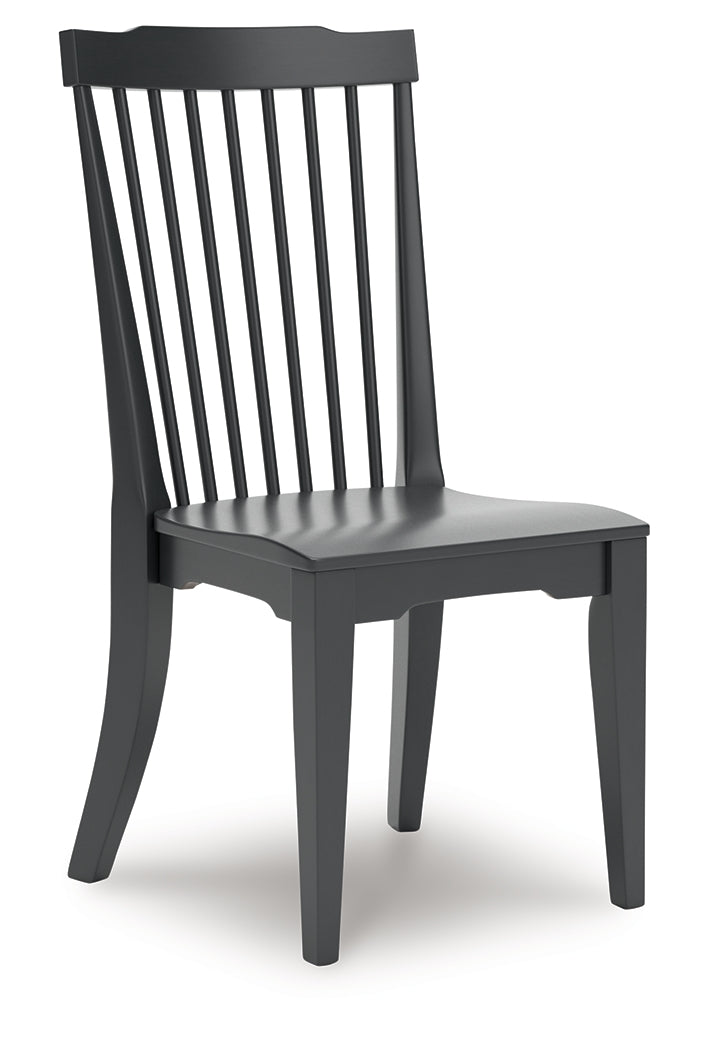Brenkerton Black Dining Chair, Set of 2 from Ashley - Luna Furniture