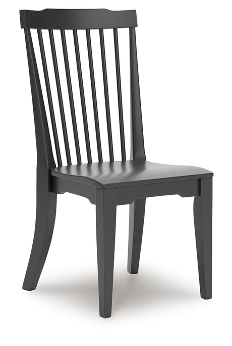 Brenkerton Black Dining Chair, Set of 2 from Ashley - Luna Furniture