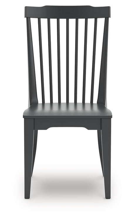 Brenkerton Black Dining Chair, Set of 2 from Ashley - Luna Furniture