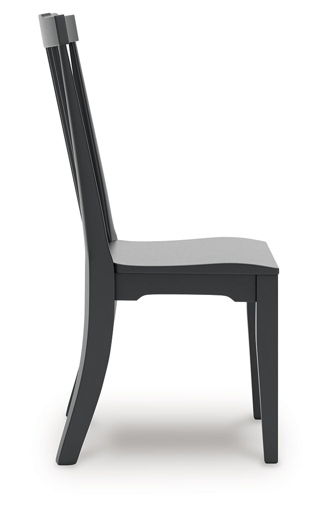 Brenkerton Black Dining Chair, Set of 2 from Ashley - Luna Furniture