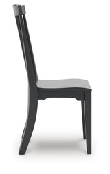 Brenkerton Black Dining Chair, Set of 2 from Ashley - Luna Furniture