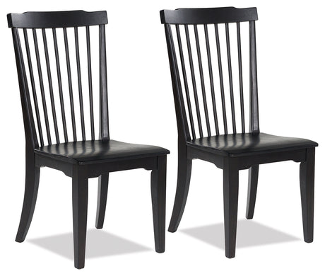 Brenkerton Black Dining Chair (Set of 2) from Ashley - Luna Furniture