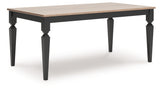 Brenkerton Grayish Brown/Black Dining Table from Ashley - Luna Furniture
