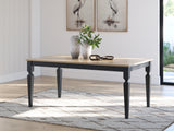 Brenkerton Grayish Brown/Black Dining Table from Ashley - Luna Furniture
