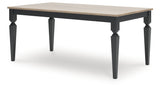 Brenkerton Grayish Brown/Black Dining Table from Ashley - Luna Furniture
