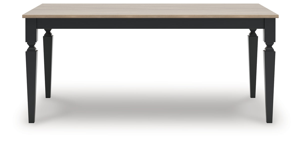 Brenkerton Grayish Brown/Black Dining Table from Ashley - Luna Furniture