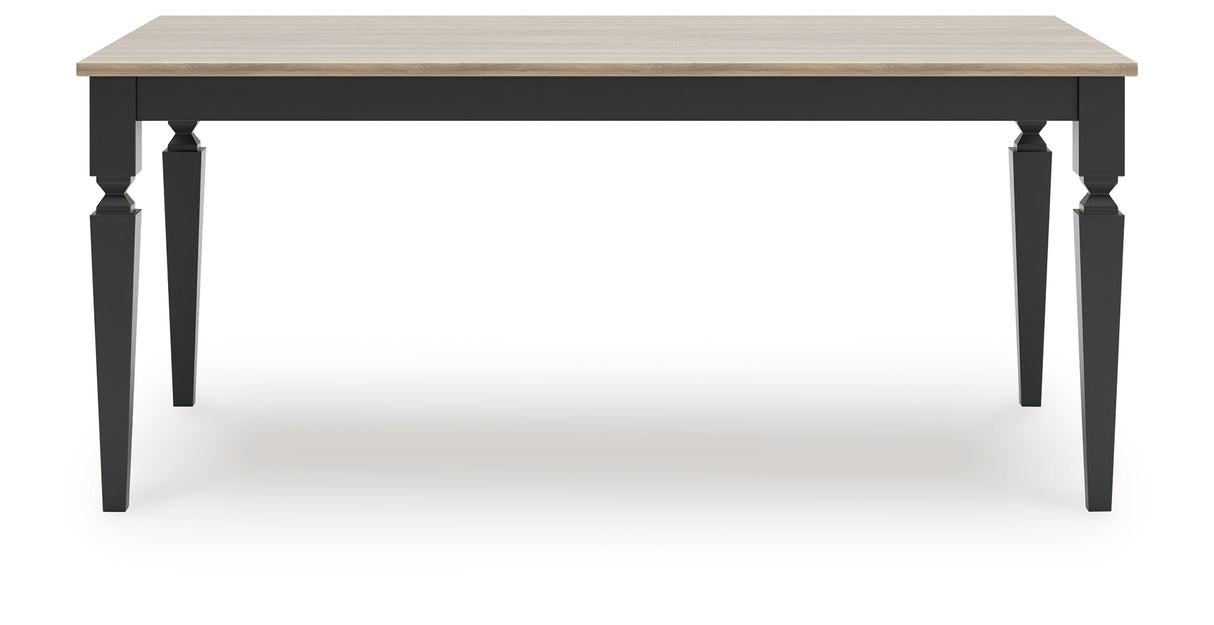 Brenkerton Grayish Brown/Black Dining Table from Ashley - Luna Furniture