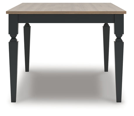 Brenkerton Grayish Brown/Black Dining Table from Ashley - Luna Furniture