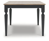 Brenkerton Grayish Brown/Black Dining Table from Ashley - Luna Furniture