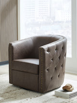 Brentlow Granite Swivel Accent Chair from Ashley - Luna Furniture