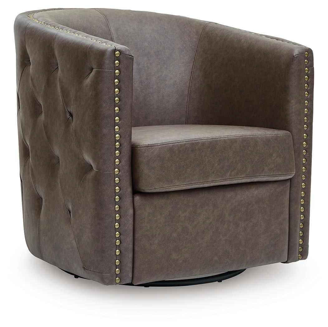 Brentlow Granite Swivel Accent Chair from Ashley - Luna Furniture