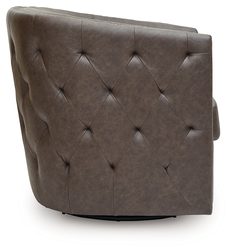 Brentlow Granite Swivel Accent Chair from Ashley - Luna Furniture