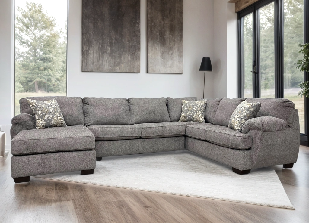 Brentwood Gray Sectional from Happy Homes - Luna Furniture