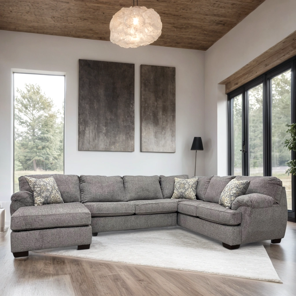 Brentwood Gray Sectional from Happy Homes - Luna Furniture