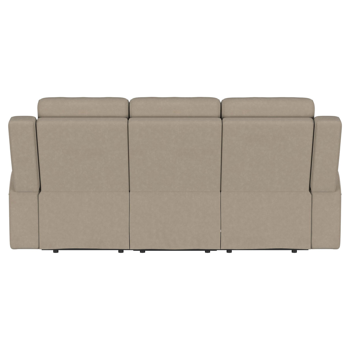 Brentwood Taupe Upholstered Motion Reclining Sofa from Coaster - Luna Furniture