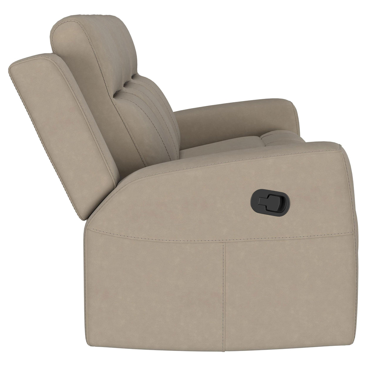 Brentwood Taupe Upholstered Motion Reclining Sofa from Coaster - Luna Furniture