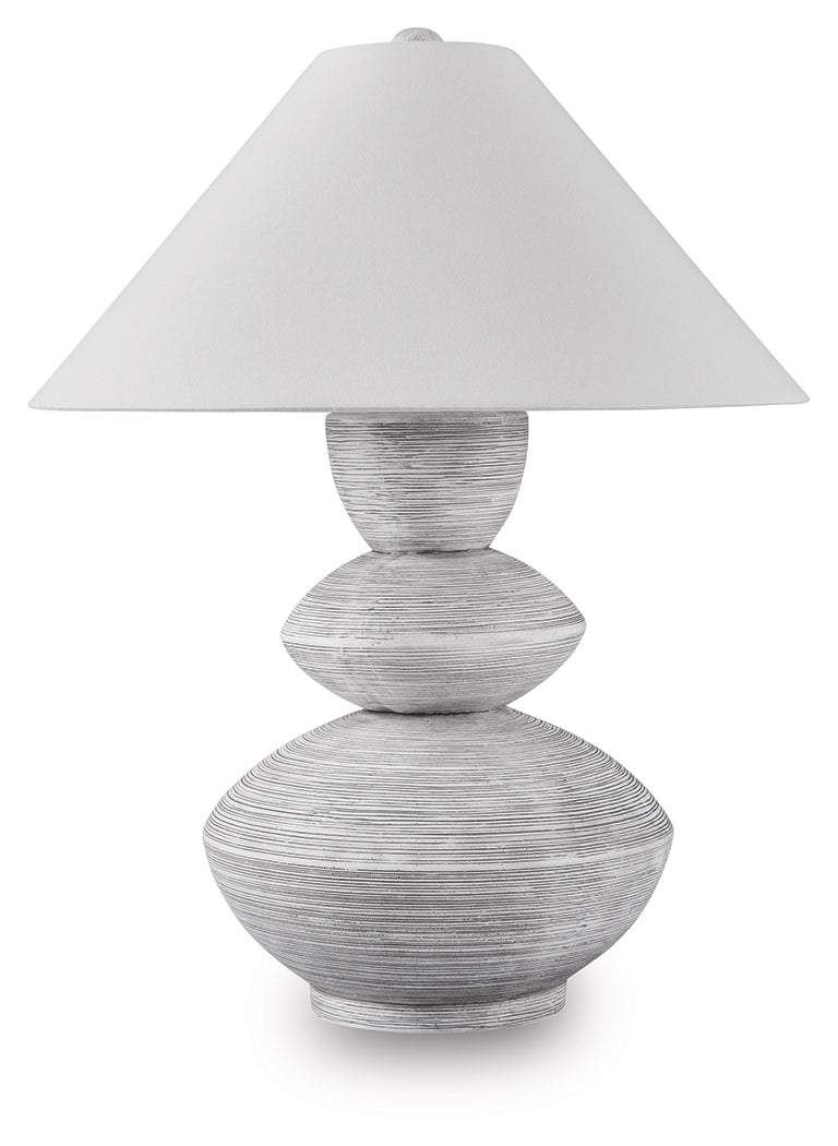 Brickdon Distressed White Table Lamp from Ashley - Luna Furniture