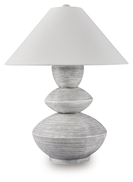 Brickdon Distressed White Table Lamp from Ashley - Luna Furniture