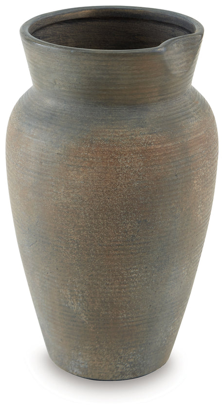 Brickmen Antique Gray Vase from Ashley - Luna Furniture