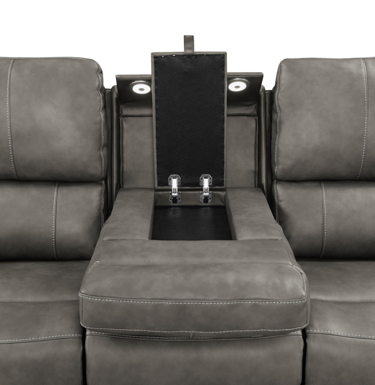 Brickston Charcoal 2-Piece Triple Power Reclining Living Room Set from Coaster - Luna Furniture