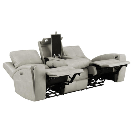 Brickston Gray 2-Piece Triple Power Reclining Living Room Set from Coaster - Luna Furniture