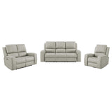 Brickston Gray 3-Piece Triple Power Reclining Living Room Set from Coaster - Luna Furniture