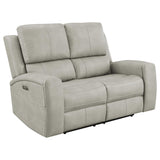 Brickston Gray 3-Piece Triple Power Reclining Living Room Set from Coaster - Luna Furniture