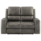 Brickston Charcoal Triple Power Reclining Loveseat from Coaster - Luna Furniture